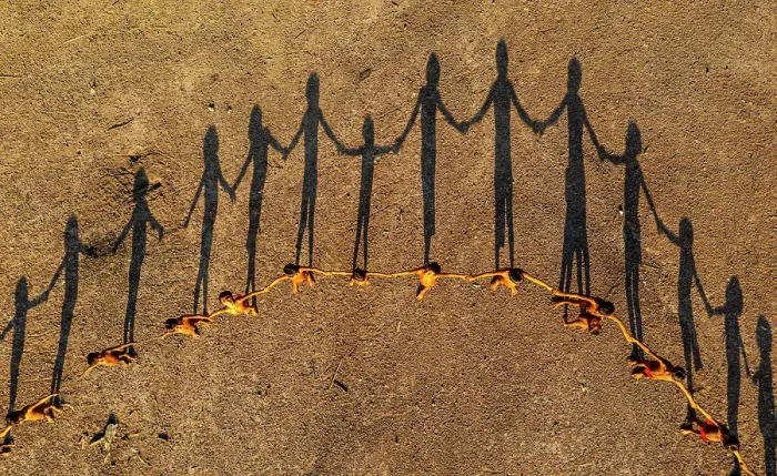 Framed Print : Yanomami children lining up creating a circle, and shadows, Yanomami tribe, southern Venezuela, South America Framed Print : Yanomami children lining up creating a circle, and shadows, Yanomami tribe, southern Venezuela, South America