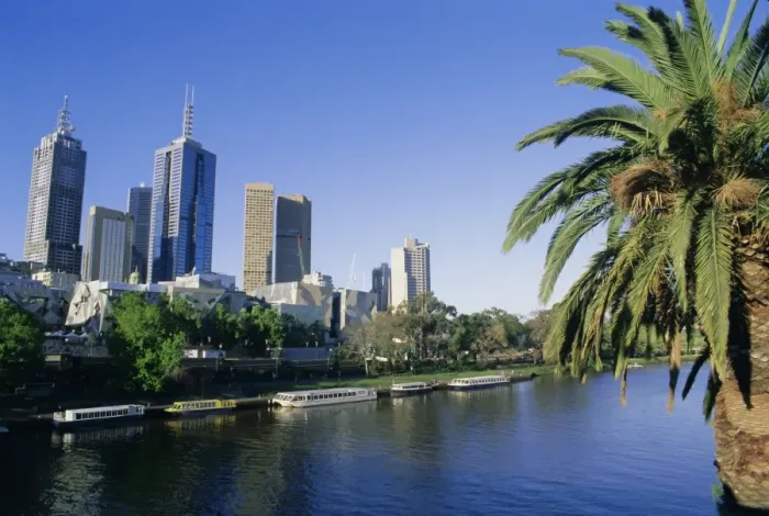 Framed Print : The Yarra River and city buildings from Princes Bridge, Melbourne, Victoria, Australia Framed Print : The Yarra River and city buildings from Princes Bridge, Melbourne, Victoria, Australia