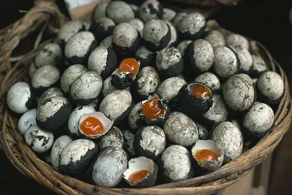 Hundred year eggs, Singapore, Southeast Asia, Asia