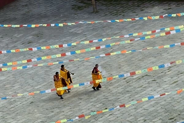 Yellow Hat sect monks, Gelugpa, Tagong Temple, Tagong, Sichuan, China, Asia