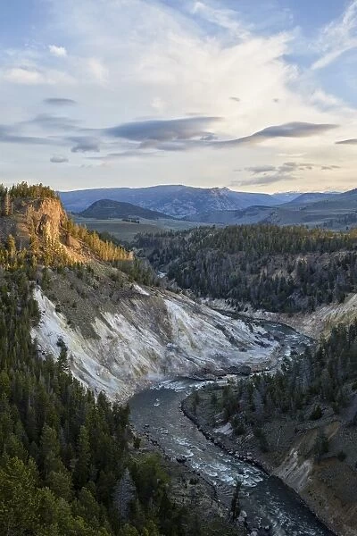 Yellowstone River near Calcite Springs, Yellowstone National Park, UNESCO World Heritage Site