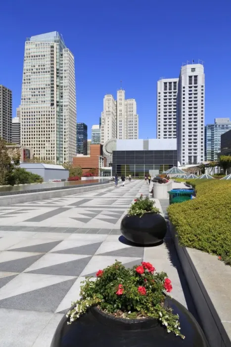Framed Print : Yerba Buena Gardens, San Francisco, California, United States of America, North America Framed Print : Yerba Buena Gardens, San Francisco, California, United States of America, North America