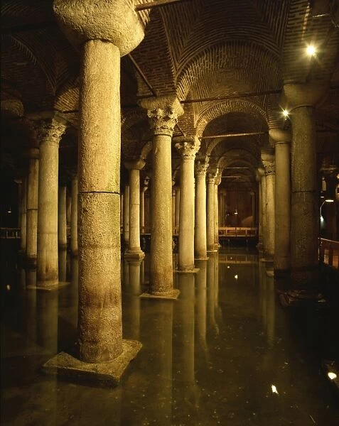 Yerebatan Saray, underground cistern, Istanbul, Turkey, Europe