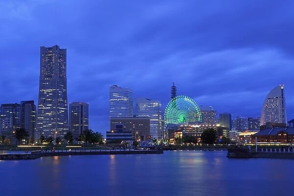 Yokohama skyline, Honshu Island, Japan, Asia