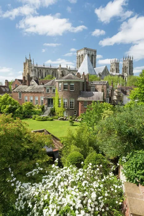 Framed Print : York Minster and Greys Court from the Bar Walls in springtime, York, Yorkshire, England, United Kingdom, Europe Framed Print : York Minster and Greys Court from the Bar Walls in springtime, York, Yorkshire, England, United Kingdom, Europe