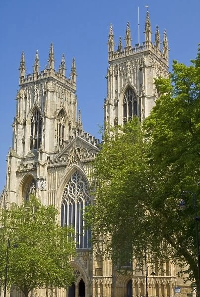 York Minster, northern Europes largest Gothic cathedral, city of York