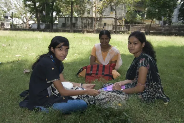 Framed Print : Young college students, India, Asia Framed Print : Young college students, India, Asia