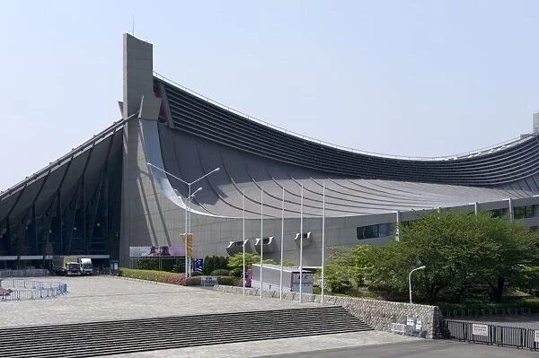 Yoyogi National Stadium in Shibuya, designed by architect Kenzo Tange for the 1964 Summer Olympic Games, Tokyo