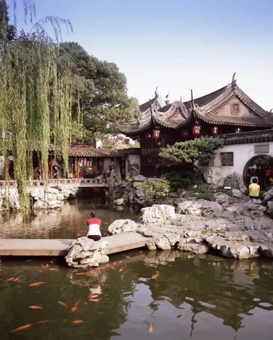 Framed Print : Yuyuan Gardens (Yu Gardens), Yuyuan Shangsha, Shanghai, China, Asia