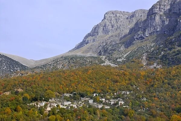 Zagoria mountain village near the Vikos Gorge, Epiros, Greece, Europe