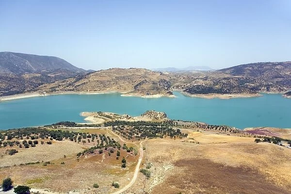 Zahara de la Sierra reservoir, Malaga province, Andalucia, Spain, Europe