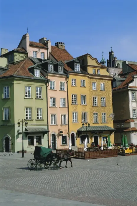 Framed Print : Zamkowy Square, old town, Varsovie