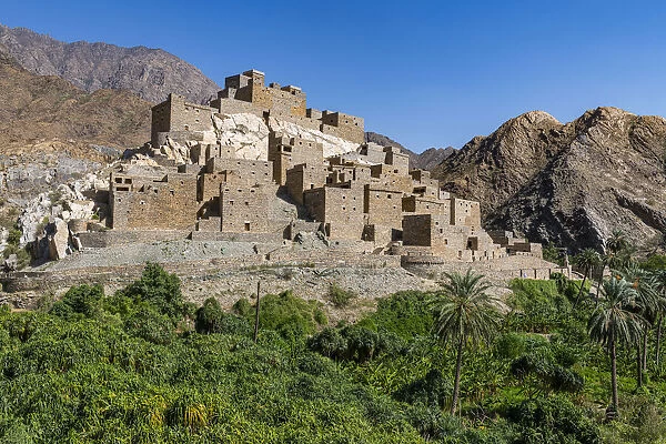 Zee Al-Ayn (Thee Ain) historic mountain village, Kingdom of Saudi Arabia, Middle East