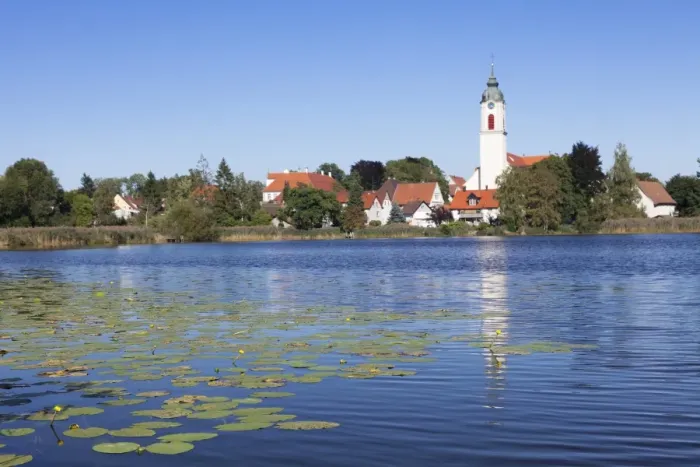 Framed Print : Zellersee Lake, St. Gallus and Ulrich Church, Kisslegg, Upper Swabia, Baden Wurttemberg, Germany, Europe Framed Print : Zellersee Lake, St. Gallus and Ulrich Church, Kisslegg, Upper Swabia, Baden Wurttemberg, Germany, Europe