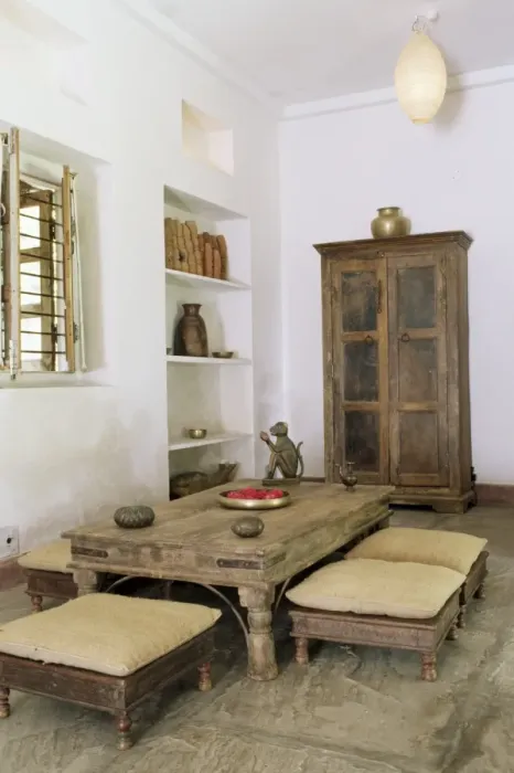 Framed Print : Zen ambiance instilled into an old farm house converted Framed Print : Zen ambiance instilled into an old farm house converted