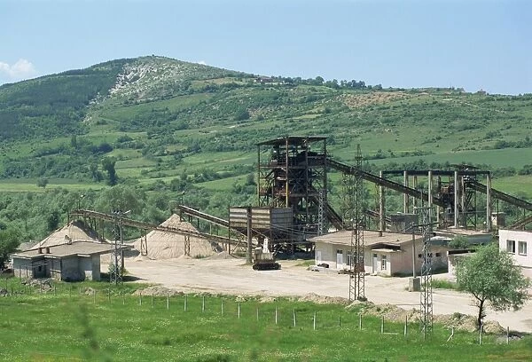 Zinc mine producing very pure zinc, near Pedkovo, Bulgaria, Europe