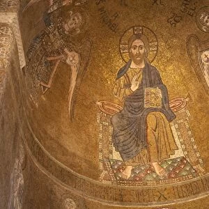 A 12th century Byzantine mosaic of Jesus Christ, Cathedral of Santa Maria Assunta