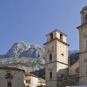 The 12th century St. Triphon Cathedral, Kotor, UNESCO World Heritage Site, Montenegro, Europe