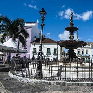 16 do Novembro Square in the Pelourinho, UNESCO World Heritage Site, Salvador da Bahia, Bahia, Brazil, South America