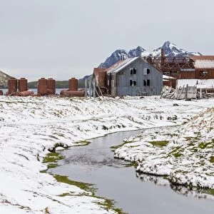 The abandoned Norwegian Whaling Station at Stromness Bay, South Georgia, South Atlantic Ocean, Polar Regions