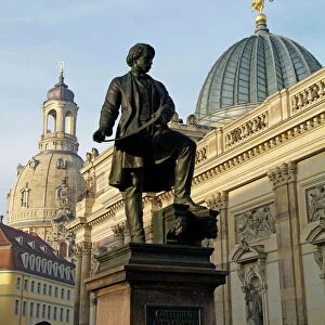 Academy of Fine Arts, Frauenkirche, Dresden, Saxony, Germany, Europe