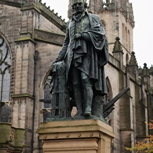 Adam Smith statue, St. Giles Cathedral, Edinburgh, Lothian, Scotland, United Kingdom