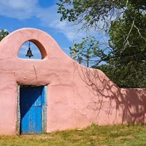Adobe entrance and doorway, New Mexico, United States of America, North America