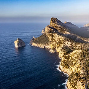 Aerial of the Cap de Formentor, Mallorca, Balearic Islands, Spain, Mediterranean, Europe