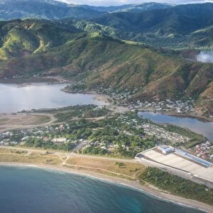Aerial of Dili, East Timor, Southeast Asia, Asia
