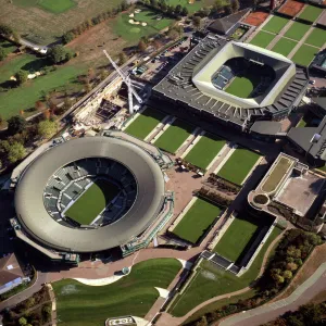 Aerial image of Centre Court and Number 1 Court, All-England Club (All England Lawn Tennis