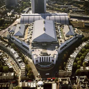 Aerial image of the Earls Court Exhibition Centre, Warwick Road, West London