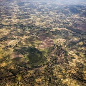 Aerial landscape, Kenya, East Africa, Africa