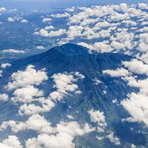 Aerial of Mount Malinao, Legaspi, Southern Luzon, Philippines, Southeast Asia, Asia