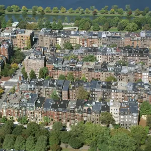 Aerial view of Back Bay area