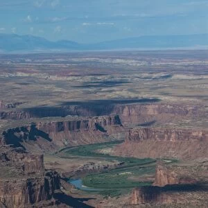 Aerial view, Canyonlands National Park, Utah, United States of America, North America
