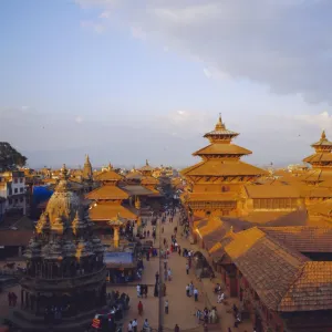 Aerial view of Durbar Square