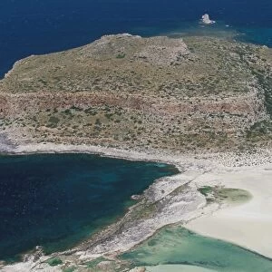 Aerial view of Gramvousa islet