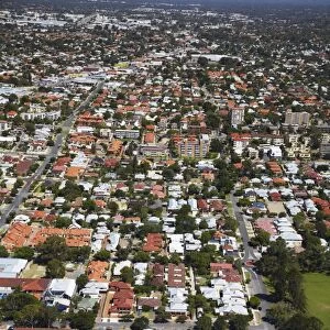 Aerial view of suburbs, Perth, Western Australia, Australia, Pacific