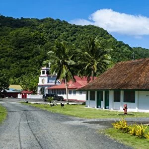 Afono village, American Samoa, South Pacific, Pacific