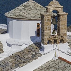 Agios Nikolaos and Panagitsa Pirgou churches, Skopelos, Sporades, Greek Islands, Greece, Europe