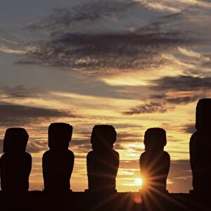 Ahu Tongariki, Easter Island (Rapa Nui), Chile, South America