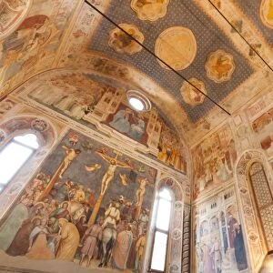 Altichieros frescoes in the St. Georges Oratory, Padua, Veneto, Italy, Europe