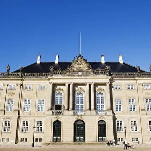 Amalienborg Palace, home of the royal family, Copenhagen, Denmark, Scandinavia, Europe