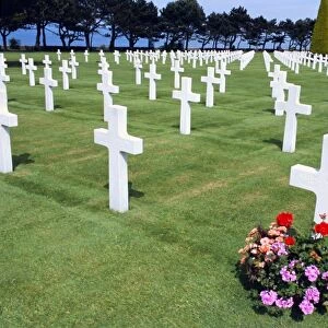 American cemetery (WWII), Omaha Beach, Colleville-sur-Mer, Calvados, Normandy, France