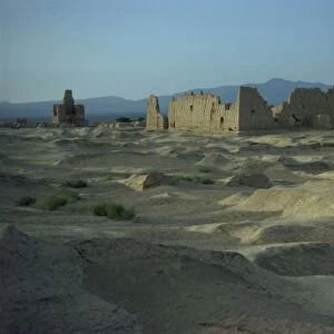 Ancient city on Silk Road, Jinohe, Turfan Depression, Xinjiang Province, China, Asia