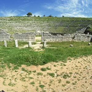 The ancient theatre at the archaeological site of Dodini