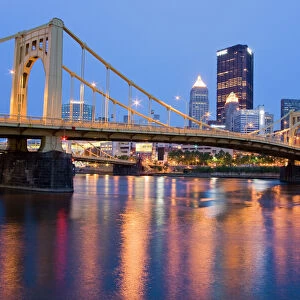 Andy Warhol Bridge (7th Street Bridge) over the Allegheny River, Pittsburgh