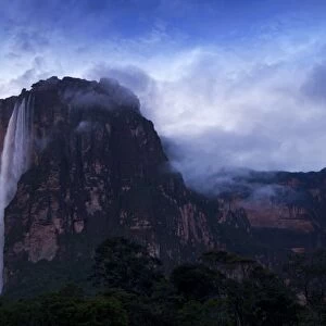 Angel Falls at dawn, Canaima National Park, UNESCO World Heritage Site