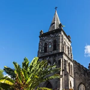 Anglican church in Roseau capital of Dominica, West Indies, Caribbean, Central America