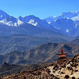 Annapurna landscape, Mustang, Nepal, Himalayas, Asia